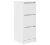 vidaXL Buffet en bois d'ingénierie blanc 29,5 x 34 x 76 cm