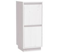 vidaXL Buffet Blanc 31,5x34x75 cm Bois massif de pin