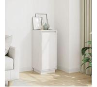 vidaXL Buffet Blanc – Bois massif de pin 31,5×34×75 cm