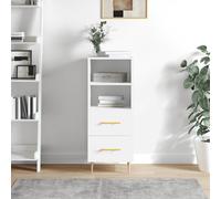 Vidaxl Buffet Blanc 34,5x34x90 Cm Bois D'ingénierie Multicolore