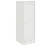 vidaXL Buffet Blanc 34,5x39x107 cm Acier, Armoire, Placard, Buffet Haut, Armoire latérale, Armoire de Rangement, Organisateur de Maison