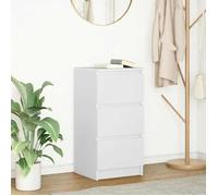vidaXL Buffet Bois d'ingénierie 37,5 x 35 x 76 cm Blanc