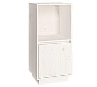 Vidaxl Buffet Blanc 38x35x80 Cm Bois Massif De Pin Blanc