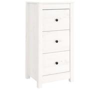 vidaXL Buffet blanc 40 x 35 x 80 cm bois massif de pin