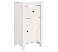 Buffet Blanc 40x35x80 cm Bois Massif de Pin Armoire Latérale Salon vidaXL