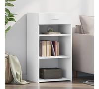 vidaXL Buffet Blanc 50x42,5x93 cm Bois d'ingénierie, Armoire, Armoire latérale, Armoire de Rangement, Armoire, Placard, Buffet Haut