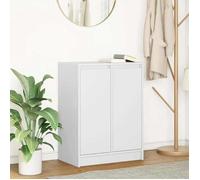 vidaXL Buffet 861616 – bois d'ingénierie, 57 x 34 x 76 cm, meuble de rangement blanc