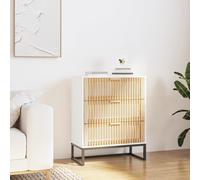 Vidaxl Buffet Blanc 60x30x75 Cm Bois D'ingénierie Blanc