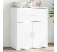 vidaXL Buffet blanc 60x31x70 cm bois d'ingénierie, armoire de rangement, meuble d'entrée, meuble d'appoint, meuble de 840464