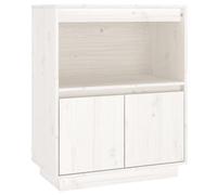 vidaXL Buffet Blanc 60x34x75 cm Bois massif de pin