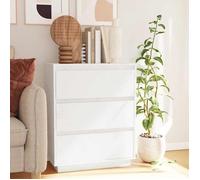 vidaXL Buffet Blanc 60x34x75 cm Bois massif de pin, Blanc, 14.05kg