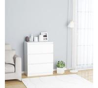 vidaXL Buffet Blanc 60x35x76 cm Bois d'ingénierie