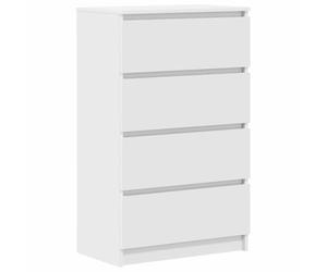 vidaXL Buffet Blanc 60x35x98,5 cm Bois d'ingénierie