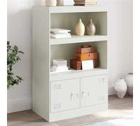 vidaXL Buffet 841672 blanc en acier 67x39x107 cm