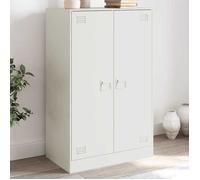 vidaXL Buffet blanc 67x39x107 cm acier, armoire, armoire latérale, armoire de rangement, armoires, placard, buffet haut, 841666