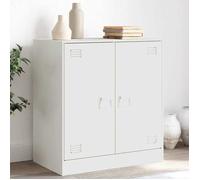 vidaXL Buffet blanc 67x39x73 cm acier, armoire, armoire latérale, armoire de rangement, armoires, placard, buffet haut, 841678