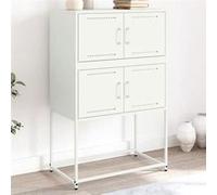 Buffet Armoire de Rangement Meuble Salle de Séjour Salon Intérieur Acier vidaXL
