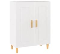 vidaXL Buffet armoire latérale meuble de rangement blanc 69,5 x 34 x 90 cm Bois d'Ingénierie