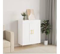 vidaXL Buffet blanc en bois d'ingénierie 69,5 x 34 x 90 cm – 830180