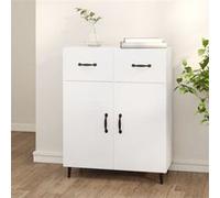 vidaXL Buffet blanc 69,5x34x90 cm bois d'ingénierie812195 Blanc G