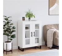 vidaXL Buffet 69,5×34×90 cm en bois d'ingénierie Blanc