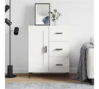 vidaXL Buffet blanc 69,5x34x90 cm bois d'ingénierie