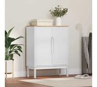 vidaXL Buffet Blanc 70 x 30 x 70,5 cm Bois de Pin Massif