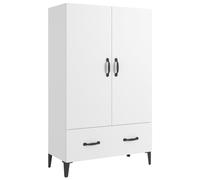 Vidaxl Buffet Blanc 70x31x115 Cm Bois D'ingénierie Blanc