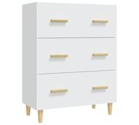 vidaXL Buffet Blanc 70x34x90 cm Bois d'ingénierie, Armoire, Armoire latérale, Armoire de Rangement, Armoire, Placard, Buffet Haut