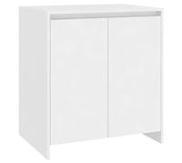 Vidaxl Buffet Blanc 70x40x75 Cm Bois D'ingénierie Multicolore