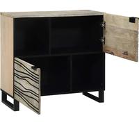 vidaXL Buffet blanc 80 x 33 x 75 cm bois de manguier massif