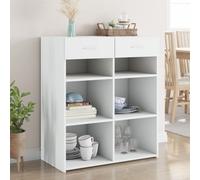 Vidaxl Buffet Blanc 80x42,5x93 Cm Bois D'ingénierie Multicolore