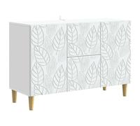 vidaXL Buffet Blanc 89 x 34,5 x 60 cm Bois d'ingénierie