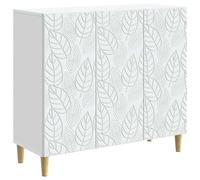 vidaXL Buffet Blanc 89 x 34,5 x 80 cm Bois d'ingénierie