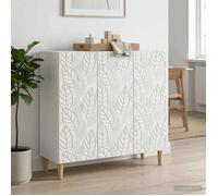 vidaXL Buffet Blanc 89 x 34,5 x 80 cm Bois d'ingénierie 895105