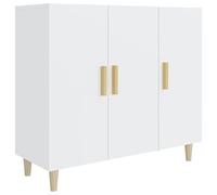 vidaXL Buffet Blanc 90x34x80 cm Bois d'ingnierie
