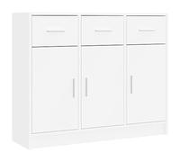 vidaXL Buffet Blanc 91x28x75 cm Bois d'ingénierie