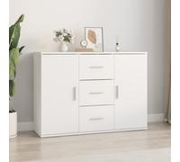 Vidaxl Buffet Blanc 91x29,5x65 Cm Bois D'ingénierie Multicolore