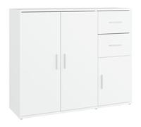 vidaXL Buffet Blanc 91x29,5x75 cm Bois d'ingénierie 823269