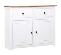 vidaXL Buffet Gamme Panama en pin 93x40x80 cm Blanc