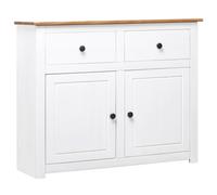 Vidaxl Buffet Blanc 93x40x80 Cm Pin Gamme Panama Blanc