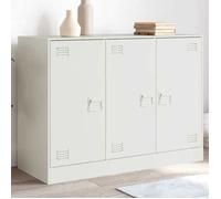 vidaXL Buffet 841726 – Blanc – Acier – 99 x 39 x 73 cm