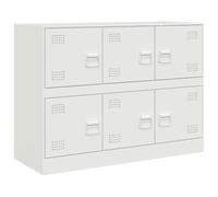 vidaXL Buffet 99x39x73 cm en acier Blanc