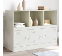 Vidaxl Buffet Blanc 99x39x73 Cm Acier Blanc