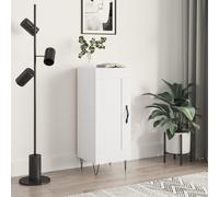 Vidaxl Buffet Blanc Brillant 34,5x34x90 Cm Bois D'ingénierie Multicolore