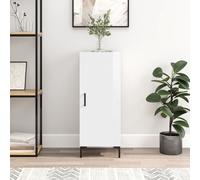 Vidaxl Buffet Blanc Brillant 34,5x34x90 Cm Bois D'ingénierie Multicolore