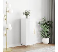 Vidaxl Buffet Blanc Brillant 34,5x34x90 Cm Bois D'ingénierie Multicolore