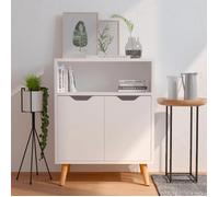 vidaXL Buffet blanc brillant 60x30x72 cm bois d'ingénierie 326828