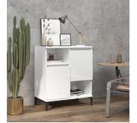 vidaXL Buffet Blanc brillant 60x35x70 cm Bois d'ingénierie 821150