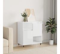 Buffet Blanc brillant 60x35x70 cm Bois d ingénierie Blanc